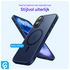 Apple iPhone 16 Hoesje met MagSafe Back Cover Matte Donkerblauw afbeelding 5