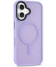 Apple iPhone 16 Hoesje met MagSafe Back Cover Matte Lila