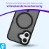 Apple iPhone 16 Hoesje met MagSafe Back Cover Matte Zwart afbeelding 2