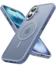 Apple iPhone 16 Hoesje met MagSafe Back Cover Matte Blauw