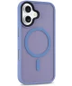 Apple iPhone 16 Hoesje met MagSafe Back Cover Matte Licht Blauw