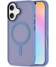 Apple iPhone 16 Hoesje met MagSafe Back Cover Matte Licht Blauw