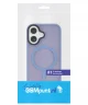 Apple iPhone 16 Hoesje met MagSafe Back Cover Matte Licht Blauw