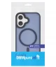 Apple iPhone 16 Plus Hoesje met MagSafe Back Cover Matte Blauw