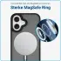 Apple iPhone 16 Plus Hoesje met MagSafe Back Cover Matte Zwart afbeelding 2