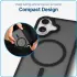 Apple iPhone 16 Plus Hoesje met MagSafe Back Cover Matte Zwart afbeelding 4