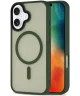 Apple iPhone 16 Plus Hoesje met MagSafe Back Cover Matte Groen