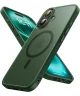 Apple iPhone 16 Plus Hoesje met MagSafe Back Cover Matte Groen