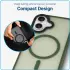Apple iPhone 16 Plus Hoesje met MagSafe Back Cover Matte Groen afbeelding 4