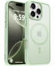 Apple iPhone 16 Pro Hoesje met MagSafe Back Cover Matte Groen