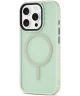 Apple iPhone 16 Pro Hoesje met MagSafe Back Cover Matte Groen