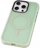 Apple iPhone 16 Pro Hoesje met MagSafe Back Cover Matte Licht Groen