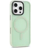 Apple iPhone 16 Pro Hoesje met MagSafe Back Cover Matte Licht Groen