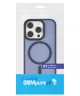 Apple iPhone 16 Pro Hoesje met MagSafe Back Cover Matte Blauw