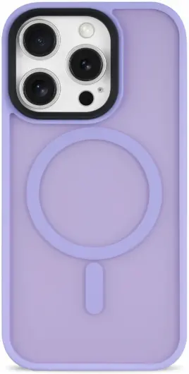 Apple iPhone 16 Pro Hoesje met MagSafe Back Cover Matte Lila afbeelding 10
