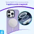 Apple iPhone 16 Pro Hoesje met MagSafe Back Cover Matte Lila afbeelding 4