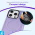 Apple iPhone 16 Pro Hoesje met MagSafe Back Cover Matte Lila afbeelding 5