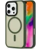 Apple iPhone 16 Pro Hoesje met MagSafe Back Cover Matte Green