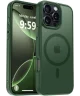 Apple iPhone 16 Pro Hoesje met MagSafe Back Cover Matte Green