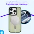 Apple iPhone 16 Pro Hoesje met MagSafe Back Cover Matte Green afbeelding 4