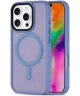 Apple iPhone 16 Pro Hoesje met MagSafe Back Cover Matte Licht Blauw