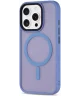 Apple iPhone 16 Pro Hoesje met MagSafe Back Cover Matte Licht Blauw