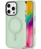 Apple iPhone 16 Pro Max Hoesje met MagSafe Back Cover Matte Licht Groen