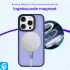 Apple iPhone 16 Pro Max Hoesje met MagSafe Back Cover Matte Paars afbeelding 6