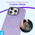 Apple iPhone 16 Pro Max Hoesje met MagSafe Back Cover Matte Lila afbeelding 5