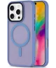 Apple iPhone 16 Pro Max Hoesje met MagSafe Back Cover Matte Licht Blauw