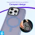 Apple iPhone 16 Pro Max Hoesje met MagSafe Back Cover Matte Lichtblauw afbeelding 5