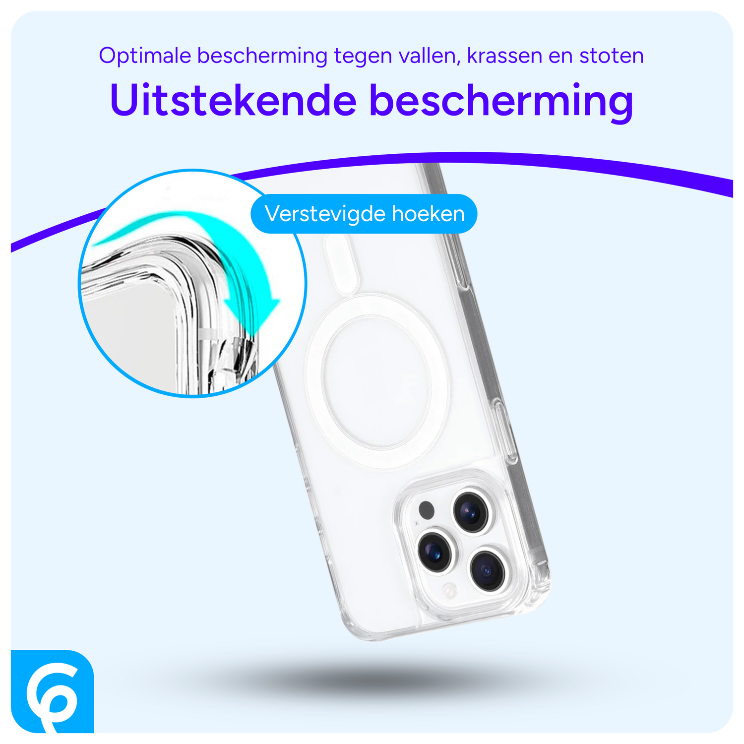 Apple iPhone 16 Pro Max Hoesje MagSafe Schokbestendig met Koord Transparant afbeelding 2