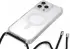 Apple iPhone 16 Pro Max Hoesje MagSafe Schokbestendig met Koord Transparant afbeelding 11
