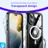 SBG iPhone 16 Hoesje Waterdicht met MagSafe Transparant/Zwart afbeelding 4