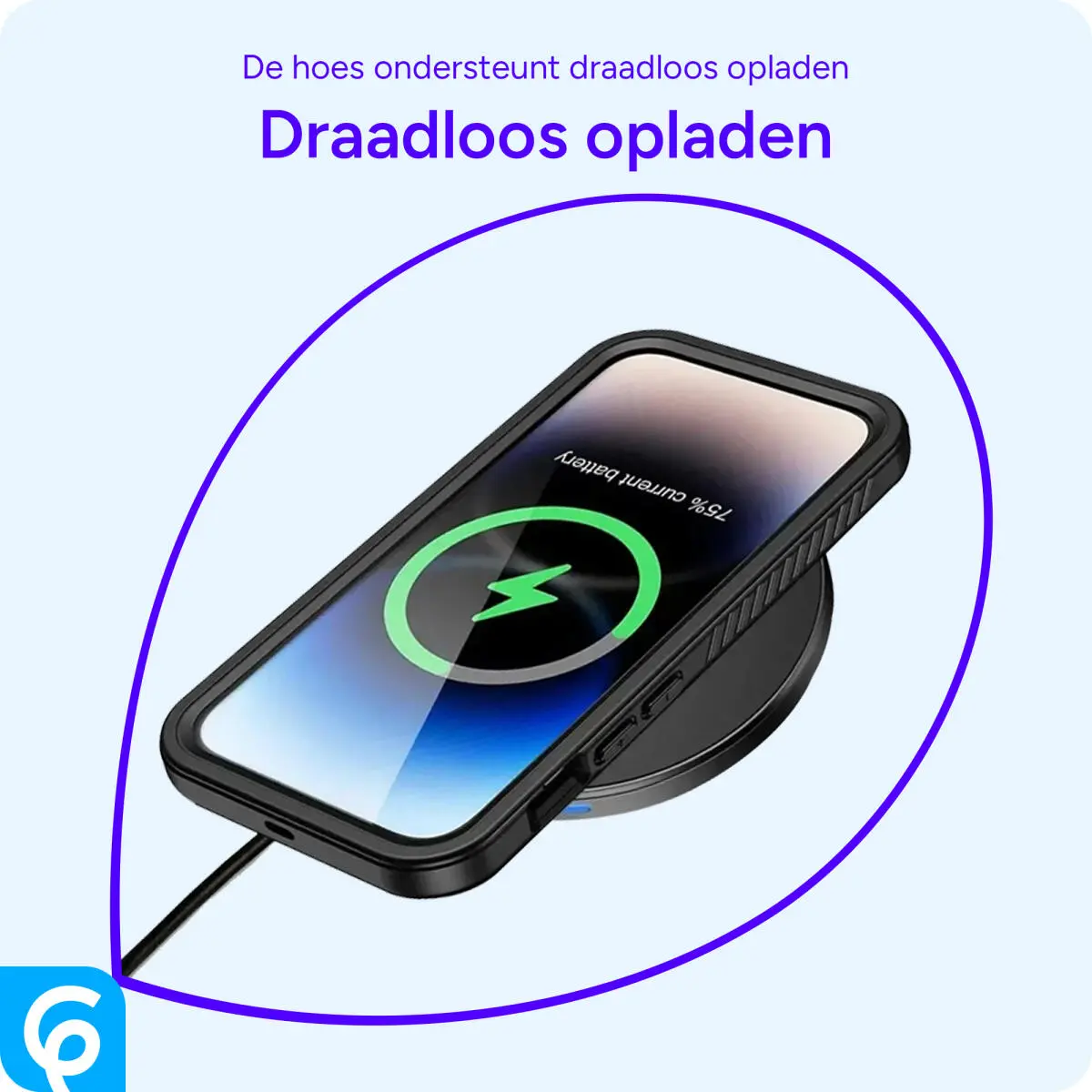 SBG Outdoor Case Apple iPhone 16 Pro Waterdicht met MagSafe / Qi2 Zwart afbeelding 6