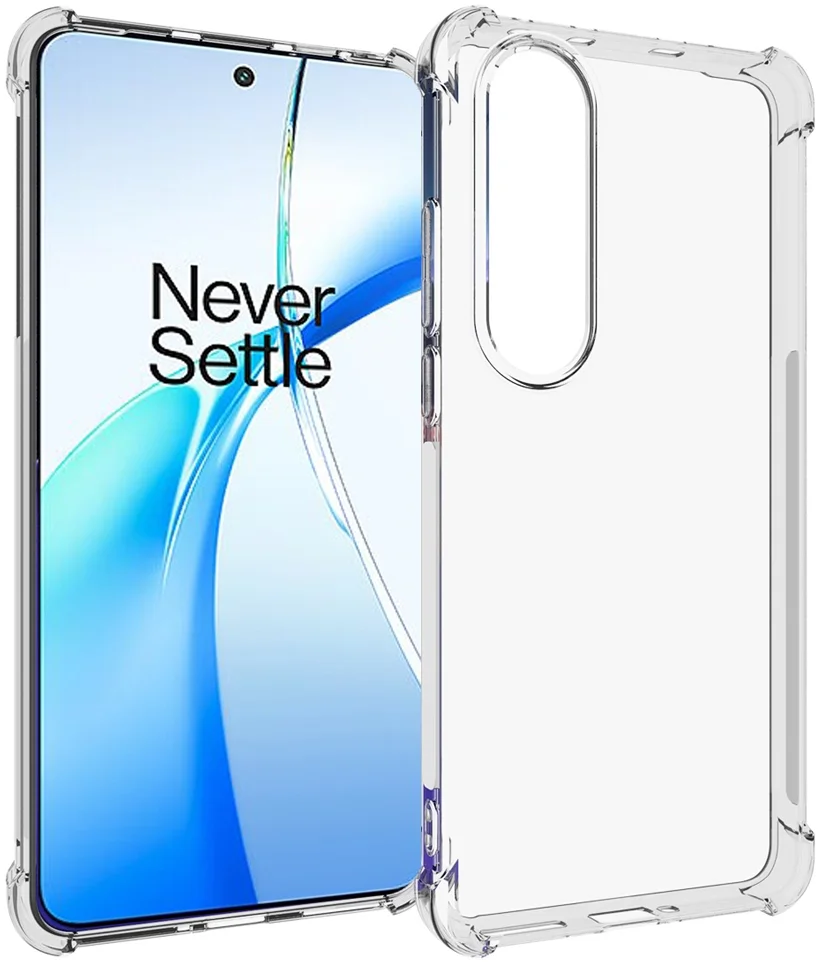 OnePlus Nord CE 4 Hoesje Schokbestendig en Dun TPU Back Cover Transparant afbeelding 1