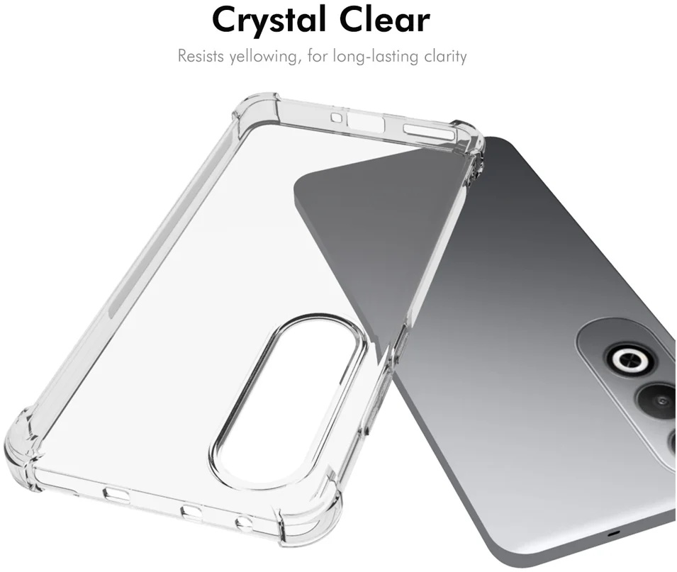 OnePlus Nord CE 4 Hoesje Schokbestendig en Dun TPU Back Cover Transparant afbeelding 2
