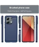 Xiaomi Redmi Note 13 4G Hoesje Geborsteld TPU Flexibele Back Cover Blauw