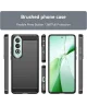 OnePlus Nord CE 4 Hoesje Geborsteld TPU Flexibele Back Cover Zwart