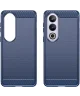 OnePlus Nord CE 4 Hoesje Geborsteld TPU Flexibele Back Cover Blauw