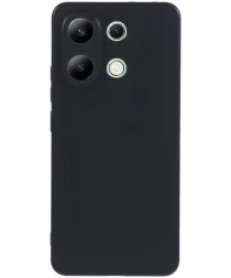 Xiaomi Redmi Note 13 4G Hoesje Matte Back Cover Dun TPU Zwart