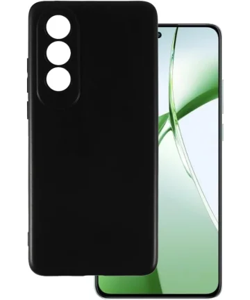 OnePlus Nord CE 4 Hoesje Matte Back Cover Dun TPU Zwart Hoesjes