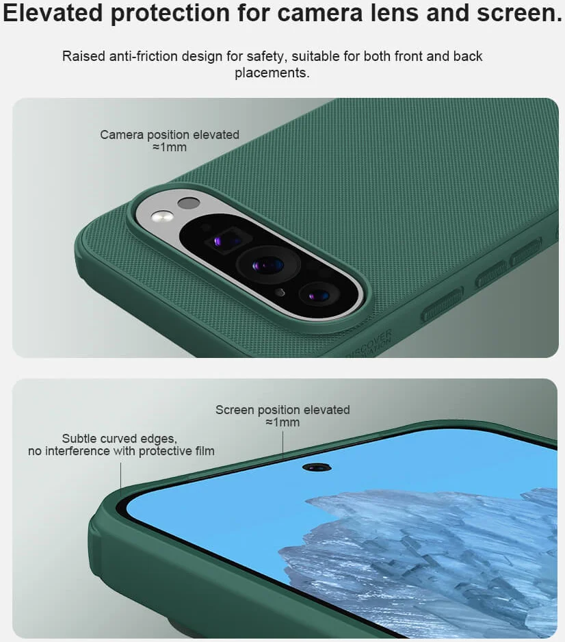Nillkin Frosted Shield Google Pixel 9 / 9 Pro Hoesje MagSafe Back Cover Groen afbeelding 5