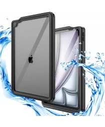 Apple iPad Air 11 (2024) Hoes Waterdicht Full Protect Cover IP68 Zwart