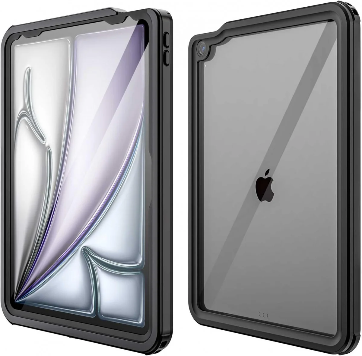 Apple iPad Pro 13 (2024) Hoes Waterdicht Full Protect Cover IP68 Zwart afbeelding 7