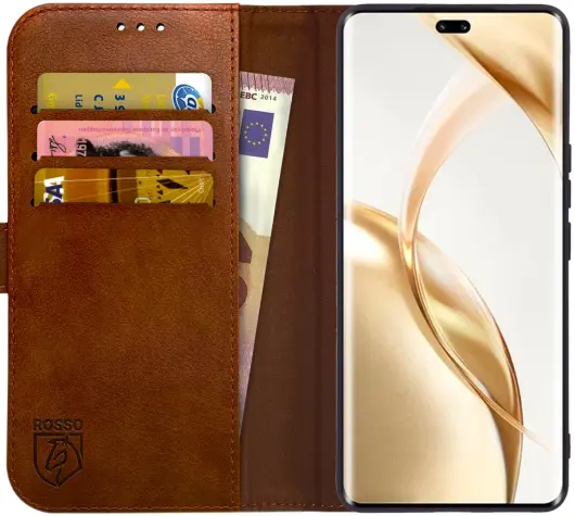 Rosso Element Honor 200 Pro Hoesje Book Case Wallet Bruin afbeelding 1
