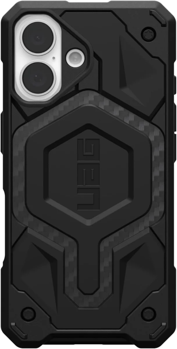 UAG Monarch Pro Apple iPhone 16 Hoesje MagSafe Back Cover Carbon Fiber afbeelding 23
