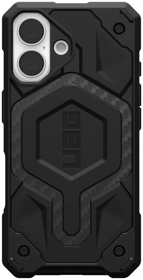 UAG Monarch Pro Apple iPhone 16 Hoesje MagSafe Back Cover Carbon Fiber afbeelding 2