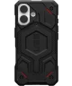 UAG Monarch Pro Apple iPhone 16 Hoesje MagSafe Back Cover Kevlar Zwart