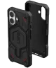 UAG Monarch Pro Apple iPhone 16 Hoesje MagSafe Back Cover Kevlar Zwart